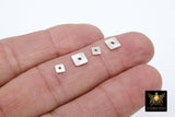 Gold Flat Spacer Beads, 20- 280 pcs Square Brushed Gold Metal Discs # 2990, Heishi Rondelle