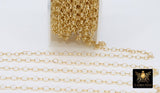 14 K Gold Filled Rolo Chains, 14 20 Unfinished By The Foot CH# 763, 3.3 mm Round Circle Rolo Jewelry Chain