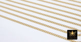 14 K Gold Filled Curb Chain, 2.7 mm 14 20 Gold Dainty Curb Chain CH# 732, 2.0 mm Unfinished Cable Jewelry Chain