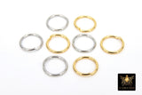 Stainless Steel Gold Jump Rings, Smooth 13 mm Open Silver Rings #413, Large Strong 15 Gauge