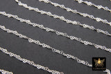 925 Sterling Silver Lacey Heart Chains, 3 mm Dainty Heart Shaped CH #818, Unfinished Designer Jewelry Chain