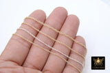 925 Sterling Silver Rope Jewelry Chains, 14 K Gold Filled Large Rope Chain CH #713, USA Gold 2.4 mm 2.1 mm 1.8 mm