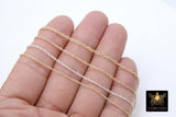 925 Sterling Silver Rope Jewelry Chains, 14 K Gold Filled Large Rope Chain CH # 713, USA Gold 2.4 mm 2.1 mm 1.8 mm