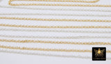 14 K Gold Filled Rolo Chains, 2 mm 925 Sterling Silver CH# 861, 1.2 mm Thick Unfinished CH# 761