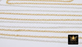 14 K Gold Filled Rolo Chains, 2 mm 925 Sterling Silver CH #861, 1.2 mm Thick Unfinished CH #761