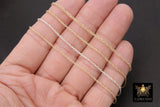 925 Sterling Silver Rope Jewelry Chains, 14 K Gold Filled Large Rope Chain CH # 713, USA Gold 2.4 mm 2.1 mm 1.8 mm