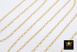 14 K Gold Filled Figure 8 Rolo Chains, 3.3 mm 925 Sterling Silver Oval Cable CH# 703, Unfinished Dainty Chain CH# 803