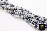 Black and White Jade Beads, 4 mm Black and White beads, Boho Beads BS #244