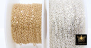 925 Sterling Sliver Hammered Cable Chains, 2.1 mm 14 K Gold Filled CH #728, Dainty Chain CH #836