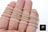 14 K Gold Filled Rolo Chains, 2 mm 925 Sterling Silver CH #861, 1.2 mm Thick Unfinished CH #761