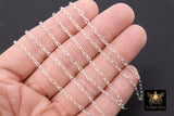 14 K Gold Fill Paper Clip Chain, 4.5 mm 925 Sterling Silver Unfinished CH# 752, 2.3 mm Flat Chain