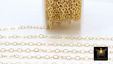 14 K Gold Filled Hammered Chains, 3.8 mm Flat Drawn Cable CH #701, Unfinished Extender Chain