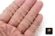 14 K Gold Filled Hammered Chains, 3.8 mm Flat Drawn Cable CH# 701, Unfinished Extender Chain