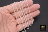 925 Sterling Silver Curb Chain, 3.1 mm 14 20 Dainty Curb Chain CH# 832, 14 K Gold Filled Unfinished Cable CH# 733
