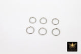 Stainless Steel Silver Jump Rings, 9 mm or 10 mm Strong Rings #2374, Open Rings