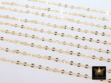 925 Sterling Silver Bar Jewelry Chains, 3 mm Sequin Bar CH# 849, 14 K Gold Filled Unfinished CH# 740