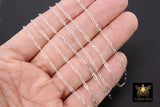 925 Sterling Silver Paperclip Chain, 7.3 mm 14 K Gold Filled Flat Chain CH# 855, Unfinished Rectangle