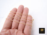 14 K Gold Filled Box Chains, 14 20 Unfinished By The Foot CH #710, 3 mm Venetian Thick Box Chain