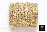 14 K Gold Fill Paper Clip Chain, 4.5 mm 925 Sterling Silver Unfinished CH# 752, 2.3 mm Flat Chain