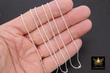 14 K Gold Filled Rope Jewelry Chain, 925 Sterling Silver CH# 811, USA Gold 1.8 mm,1.5 mm