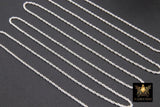 14 K Gold Filled Rope Jewelry Chain, 925 Sterling Silver CH# 811, USA Gold 1.8 mm,1.5 mm