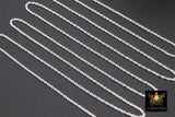 925 Sterling Silver Rope Jewelry Chains, 14 K Gold Filled Large Rope Chain CH # 713, USA Gold 2.4 mm 2.1 mm 1.8 mm