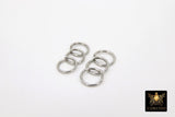 Stainless Steel Silver Jump Rings, 9 mm or 10 mm Strong Rings #2374, Open Rings