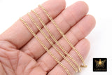 14 K Gold Filled Curb Chain, 2.7 mm 14 20 Gold Dainty Curb Chain CH# 732, 2.0 mm Unfinished Cable Jewelry Chain
