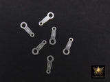 925 Sterling Silver Clasp Ends, 8 mm Quality Tags #2129, 925 Stamped Jewelry Chain Tag Ends
