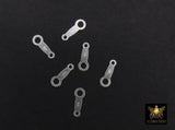 925 Sterling Silver Clasp Ends, 8 mm Quality Tags #2129, 925 Stamped Jewelry Chain Tag Ends