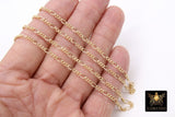 14 K Gold Filled Figaro Chains, 6.2 mm 14 20 Unfinished Paperclip By The Foot CH# 745, Long and Short Rolo Link Chains