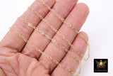 14 K Gold Fill Paper Clip Chain, 4.5 mm 925 Sterling Silver Unfinished CH# 752, 2.3 mm Flat Chain