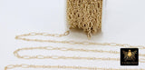 14 K Gold Filled Paperclip Jewelry Chains , 7.5 mm 925 Sterling Silver CH# 806, Drawn Flat Rolo CH# 706