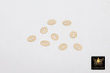14 K Gold Filled Necklace Ends, 4 Pc 14 20 Quality Oval Tags # 2273, Stamped 4 mm Finishing Tags