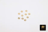 14 K Gold Filled 4 mm Round Disc Connectors, 10 Pc Tiny Flat Gold Blanks # 2245, Minimalist 14 20 Jewelry