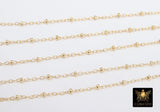 14 K Gold Filled Satellite Chains, 2.3 mm Fancy Cable with 2.1 mm beads CH #737, 14 20 Unfinished By Foot