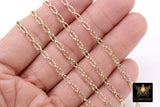 14 K Gold Filled Paper Clip Chains, 14 20 Nugget Long and Short Chain CH# 708, Paperclip and Rolo