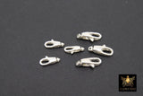 925 Sterling Silver Swivel Clasp, 11 mm or 14 mm Lobster Claw # 2717, Gold Over Stamped 925 Silver Fob Clasp