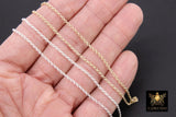 14 K Gold Filled Double Rolo Chains, 2 mm 925 Sterling Silver CH# 766, 1.6 mm Thick Unfinished CH# 865