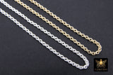 14 K Gold Filled Double Rolo Chains, 2 mm 925 Sterling Silver CH #766, 1.6 mm Thick Unfinished CH #865