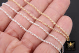 14 K Gold Filled Double Rolo Chains, 2 mm 925 Sterling Silver CH# 766, 1.6 mm Thick  Unfinished CH# 865