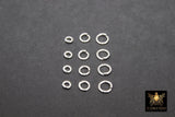 925 Sterling Silver Jump Rings, Open Snap Close Rings, 4 mm 5 mm or 6 mm