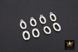 925 Sterling Silver Oval Push Clasp, 10 mm Silver Spring Oval Shaped # 2295, 2 Styles Clip Connector