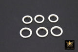 925 Sterling Silver Round Push Clasp, 14 mm 16 mm Silver Round Shaped #2281, 2 Size Clip Connectors