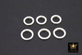 925 Sterling Silver Round Push Clasp, 14 mm 16 mm Silver Round Shaped # 2281, 2 Size Clip Connectors