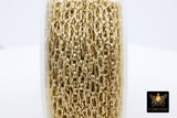14 K Gold Filled Paper Clip Chains, 14 20 Nugget Long and Short Chain CH# 708, Paperclip and Rolo