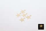 14 K Gold Filled Star Charms, 14 20 Jewelry, 8 mm Constellation Dangle Charms # 2290
