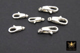 925 Sterling Silver Swivel Clasp, 11 mm or 14 mm Lobster Claw # 2717, Gold Over Stamped 925 Silver Fob Clasp