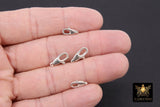 925 Sterling Silver Swivel Clasp, 11 mm or 14 mm Lobster Claw #2717, Stamped 925 Fob Clasp
