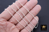 925 Sterling Silver Ladder Jewelry Chains CH# 808, 5.2 mm Ladder Chain, Unfinished Rolo Chains